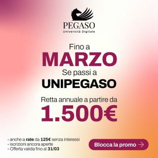 Promo "Passa a Pegaso" - Riparti da Dove Avevi Lasciato: Promo 12 Rate!