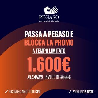 Promo "Passa a..." - Pegaso - Mercatorum - San Raffaele