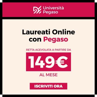 Laureati Online con Unipegaso – Retta agevolata da 149€ al mese