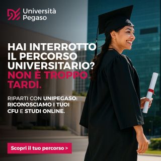 Hai interrotto l’università? Con Pegaso puoi ripartire senza ricominciare da zero, riconosciamo CFU